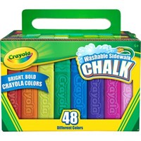 Crayola Washable Sidewalk Chalk Set  48-Colors