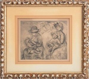 Pierre-Auguste Renoir "Trois Esquisses" Etching