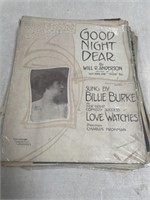 Lot of Vintage Sheet Music