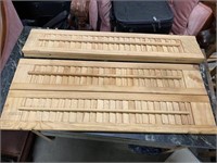 (2) Vintage Window Shutters - 12" x 32"