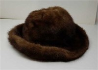 Light brown mink hat