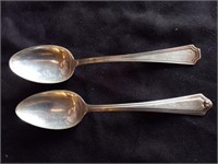 2 Sterling spoons marked Mary 38.5 G