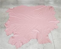 Pair of mauve leather hides