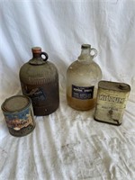 Vintage Jugs and Oil Cans