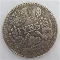 Yes and No coin in good condition.