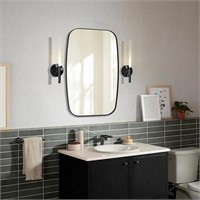 Andy Star Black Oval Mirrors For Bathroom, Large