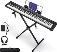 Starfavor 88 Key Keyboard Piano, Compact Portable