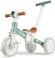 LOLFUN Toddler Tricycle w/ Push Handle Mint
