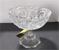 Pedestal Compote, Approx 9" h