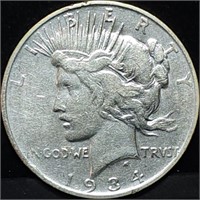 1934-D Peace Silver Dollar, Better Date