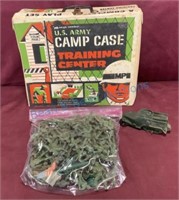 US army camp case training center with figures