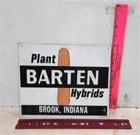 Barten Hybrid Seed Corn Sign 8" x 10"