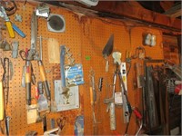 Tools on Peg Board East of Window