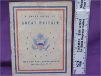 WWII Guide to Great Britain War and Navy