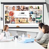 VIVOHOME 100 Inch Motorized Projector Screen