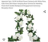 MSRP $17 3 Strands Floral Garland