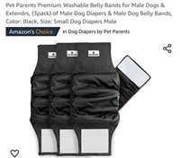 MSRP $16 3 Pack Dog Belly Bands
