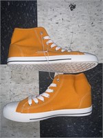 Hightop Canvas Sneakers, Orange in Color