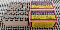 2 VINTAGE BOXES WINCHESTER SUPERSPEED 22LR 50RDS