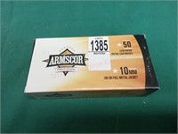 Armscor 10mm 180gr. FMJ 50 rounds per box one box