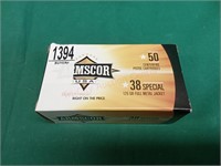 Armscor.38spl 125gr. FMJ 50 rounds per box, one