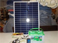 Solar panel, Battery and accessories