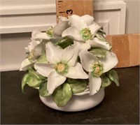 Staffordshire porcelain floral bouquet