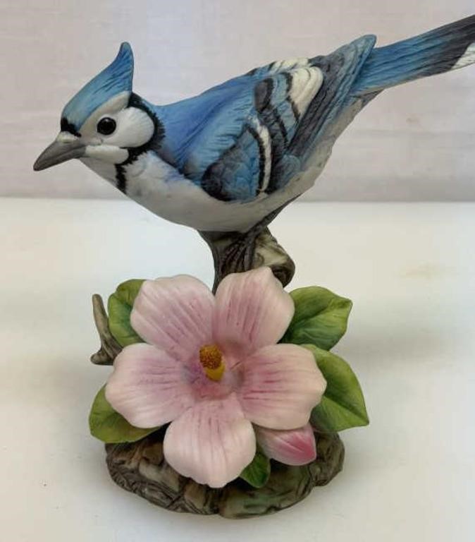 Ceramic Bluejay by Andrea