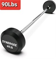 Synergee, Fixed 90LB Barbell, Pre Weighted Straigh