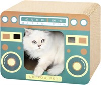 Radio Cat Scratcher Lounge - Durable Cardboard