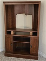 Brown Laminate Entertainment Center