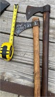2 Blacksmith Forged Throwing Axes