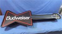 Budweiser Guitar Lighted Sign 42" (works)