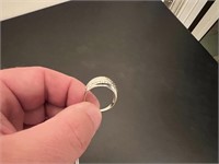 14K WHITE GOLD RING- WEIGHS 3 GRAMS OR 1.92 DWT