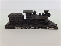 Small cast iron train figurine