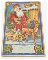 Antique 1911 German Christmas Post Card