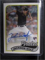 2024 TOPPS JACKSON WOLF AUTOGRAPH RC