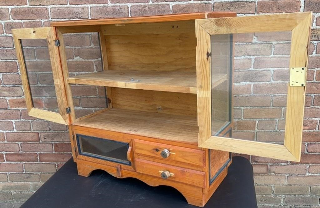 Small Cabinet with 2 Shelves  and 2 Drawers