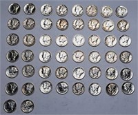 50 Mercury Silver Dimes