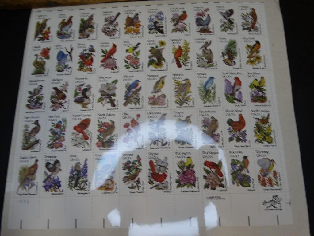 U.S. Postage Stamps 50 State Birds & Flowers Mint