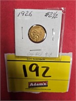 1926 INDIAN HEAD 2 1/2 DOLLAR GOLD PIECE