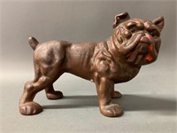 Early Cast Iron Bulldog Coin Still Bank