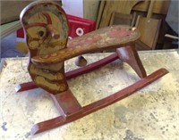 Vintage childrens toy rocking horse