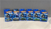 6 miscellaneous hot wheels from 2006 new on