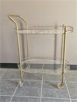 Oval Wheeled Serving Cart