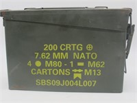 AMMO CAN WITH  50-9MM, 30-32RDS, 50-380RDS, 50-9MM