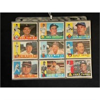 (54) 1960 Topps Baseball Cards With Stars/hof