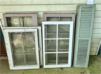 Used Window Panes and Shutters