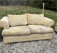 PREOWNED LOVESEAT & OTTOMAN WITH STORAGE