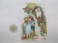 Carte postale vintage Père Noël (A Joyfull